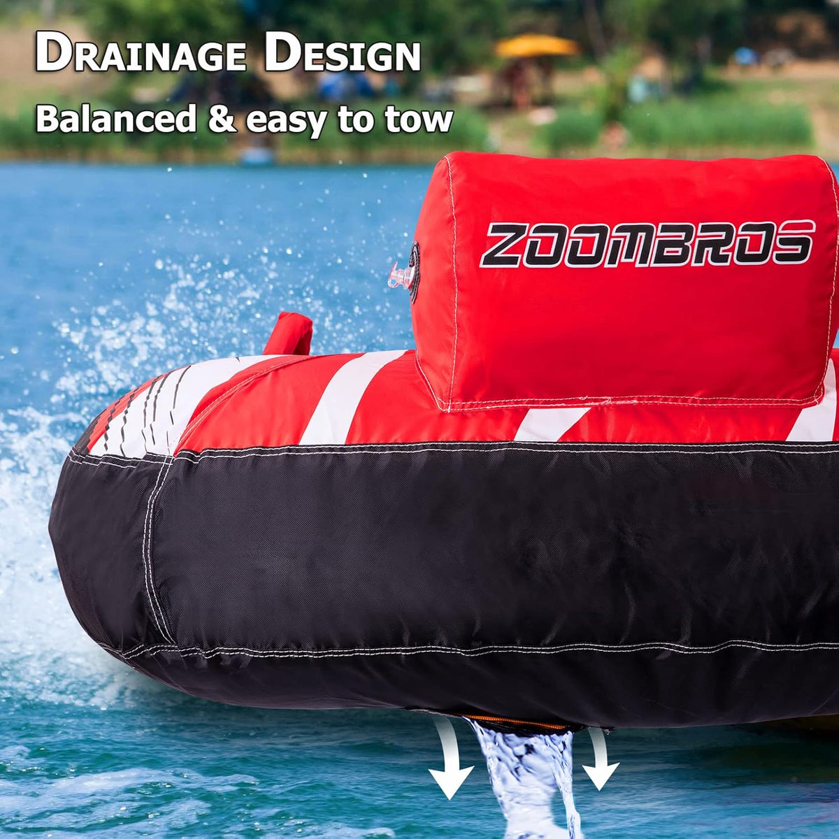 2 Person Towable Inflatable Boat Tube F84708