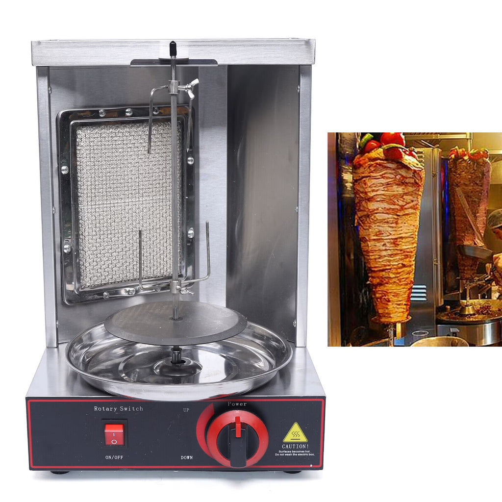 Stainless Steel Vertical Gas Broiler Shawarma Grill Machine D299578