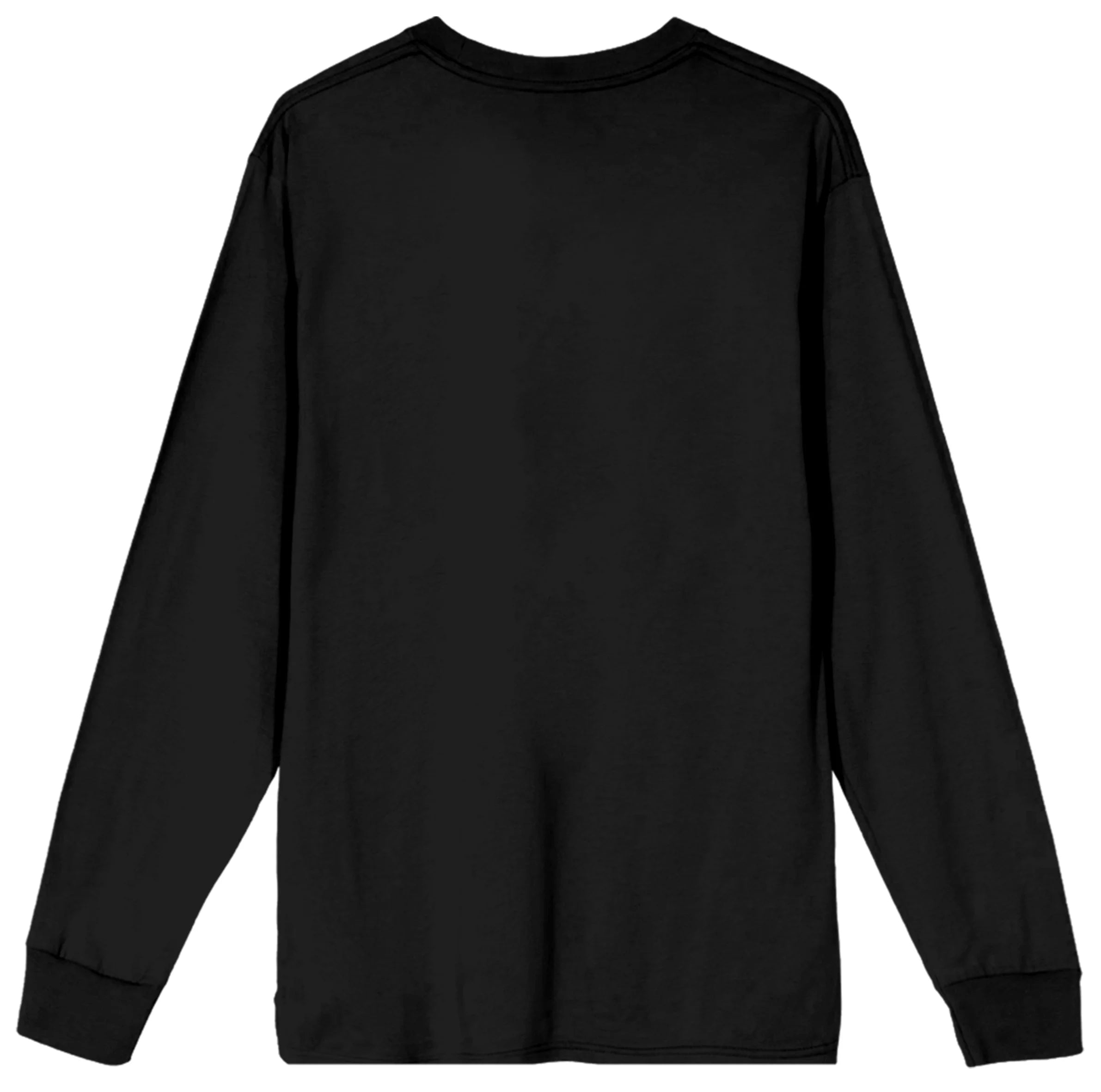 Black Long Sleeve Crew Neck Tee O527