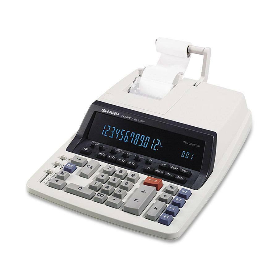 Black/Red Two-Color Printing Calculator U375