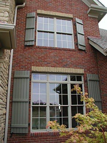 White Composite Board-n-Batten Shutters, Per Pair K477651