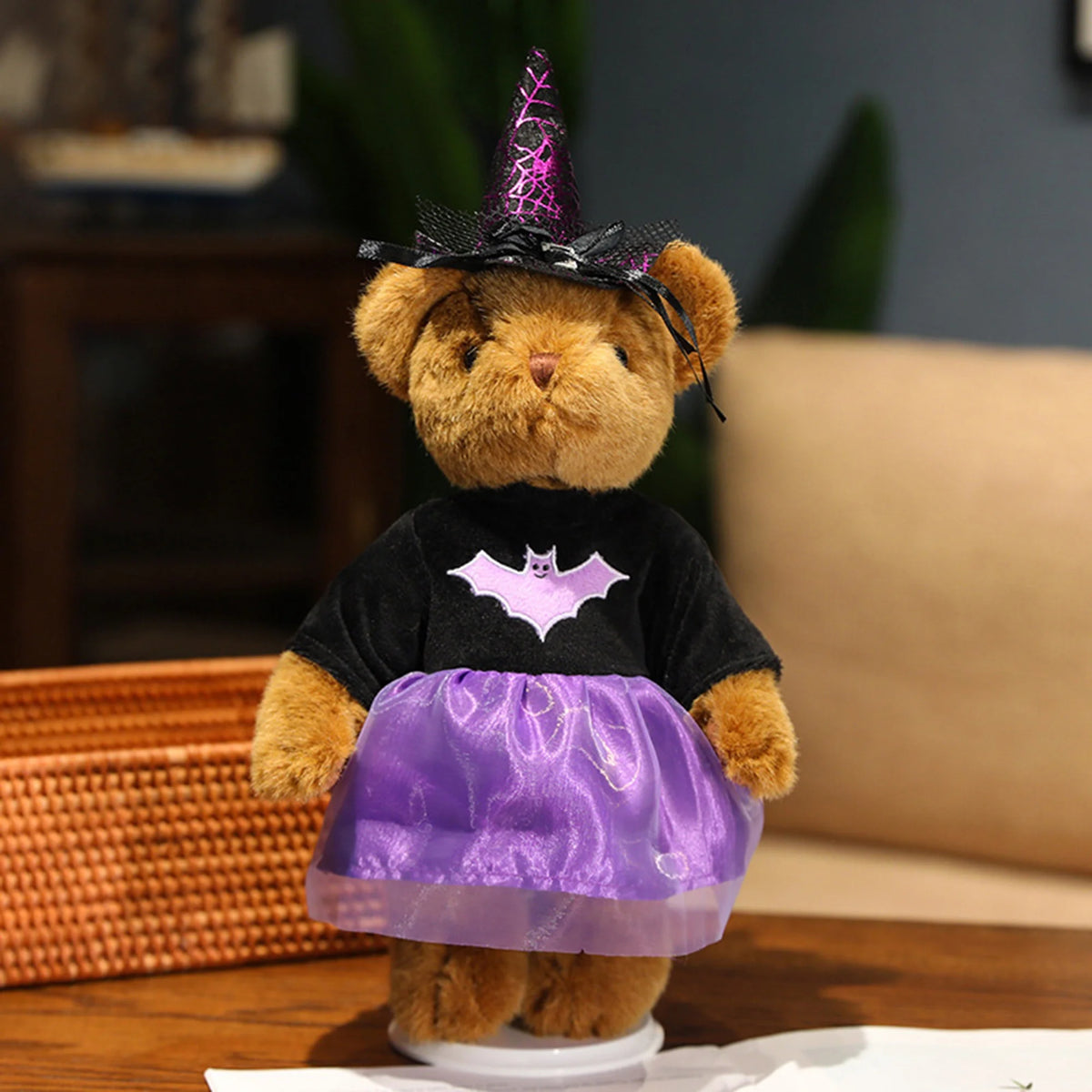 Halloween Witch Bear Plush Stuffed Toy H28776