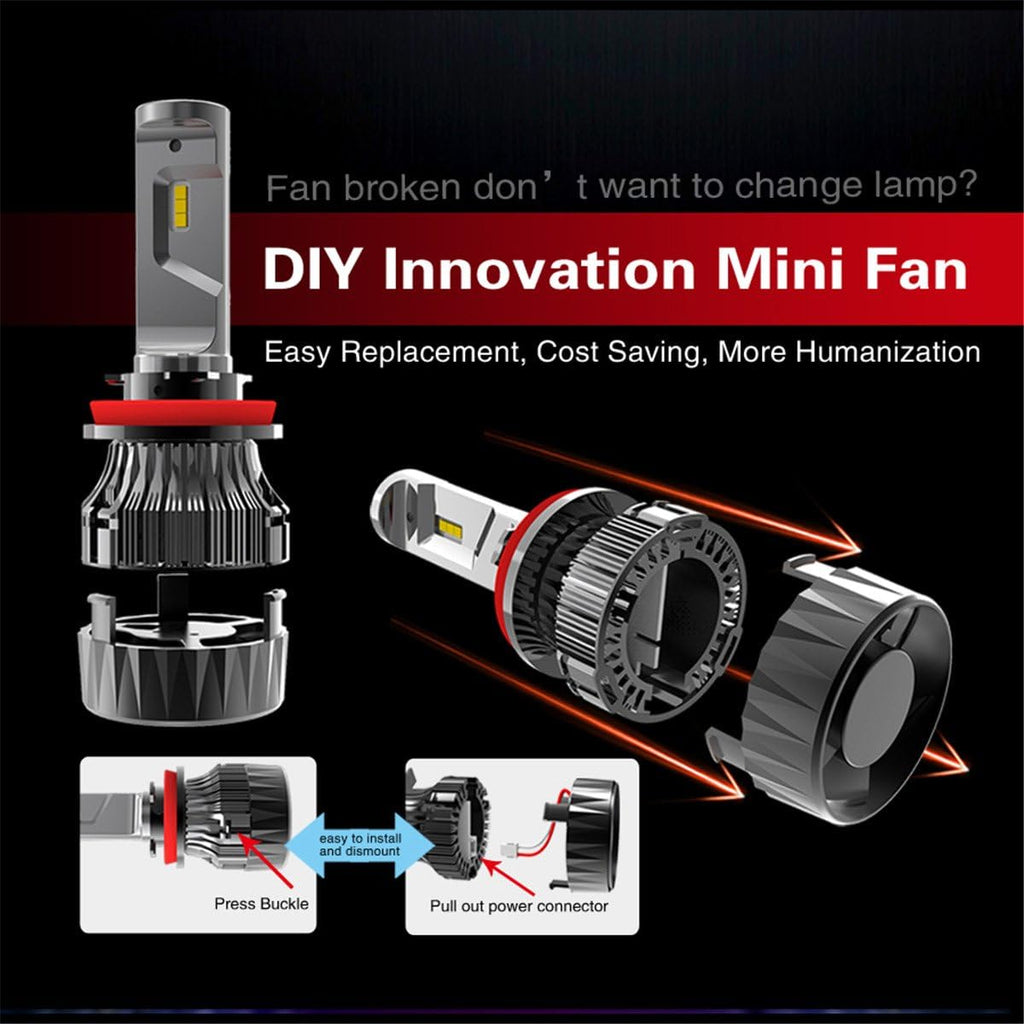 6000K Xenon White LED Bulbs Conversion Kit Pack of 2 O569511