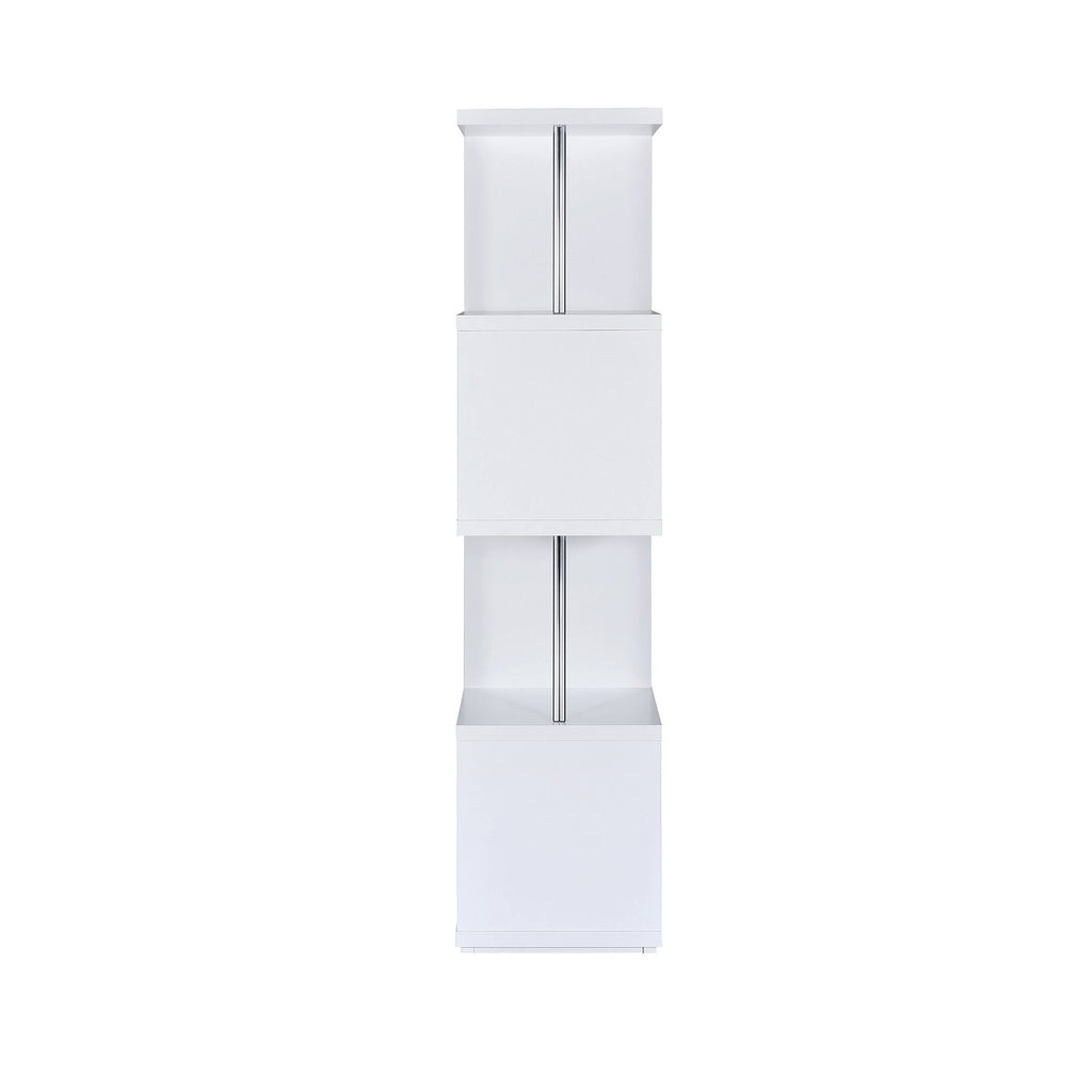 White 4-Tier Bookcase Y83404