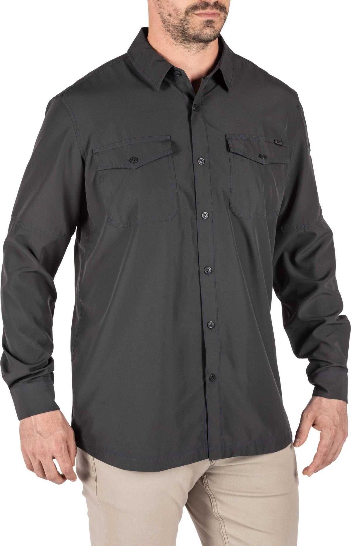 Volcanic Long Sleeve Button-Down Shirt T78159