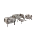 Grey 4 Piece Sofa Set F559