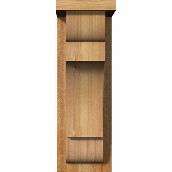 Rough Sawn Corbel with Backplate, Western Red Cedar U6631