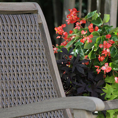 3-Piece Grey Eucalyptus Wicker Rocking Chair Set G155362