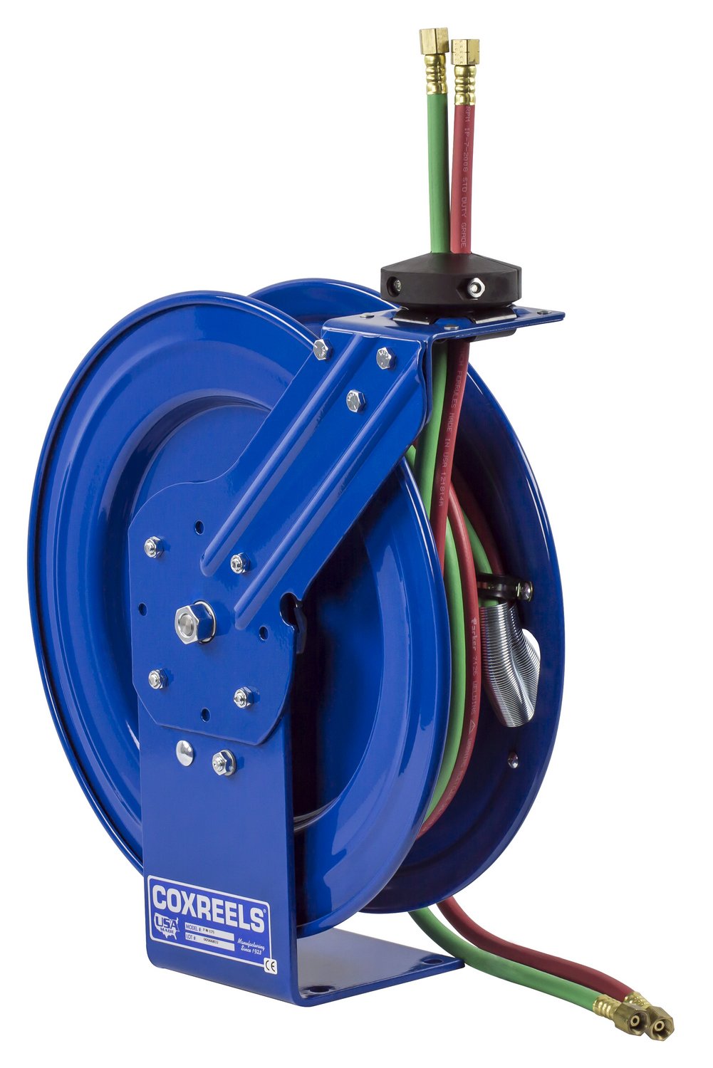 Blue 50' Industrial Welding Reel with Dual Hose G4896