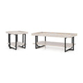Antique White 2-Piece Wood Coffee Table Set L741289