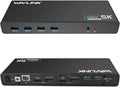 USB 3.0 Universal Docking Station, 14-in-1 Aluminum Dual 4K Adapter with 2 HDMI & DisplayPort, Ethernet, 6 USB 3.0, Audio, DC Jack X314