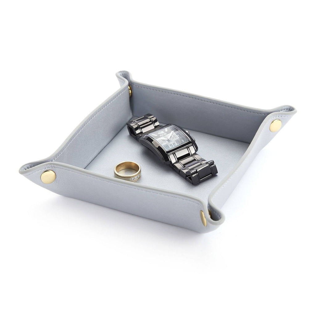 Orange Leather Valet Tray Z8064