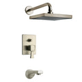 Brushed Nickel Tub and Shower Set Z61879