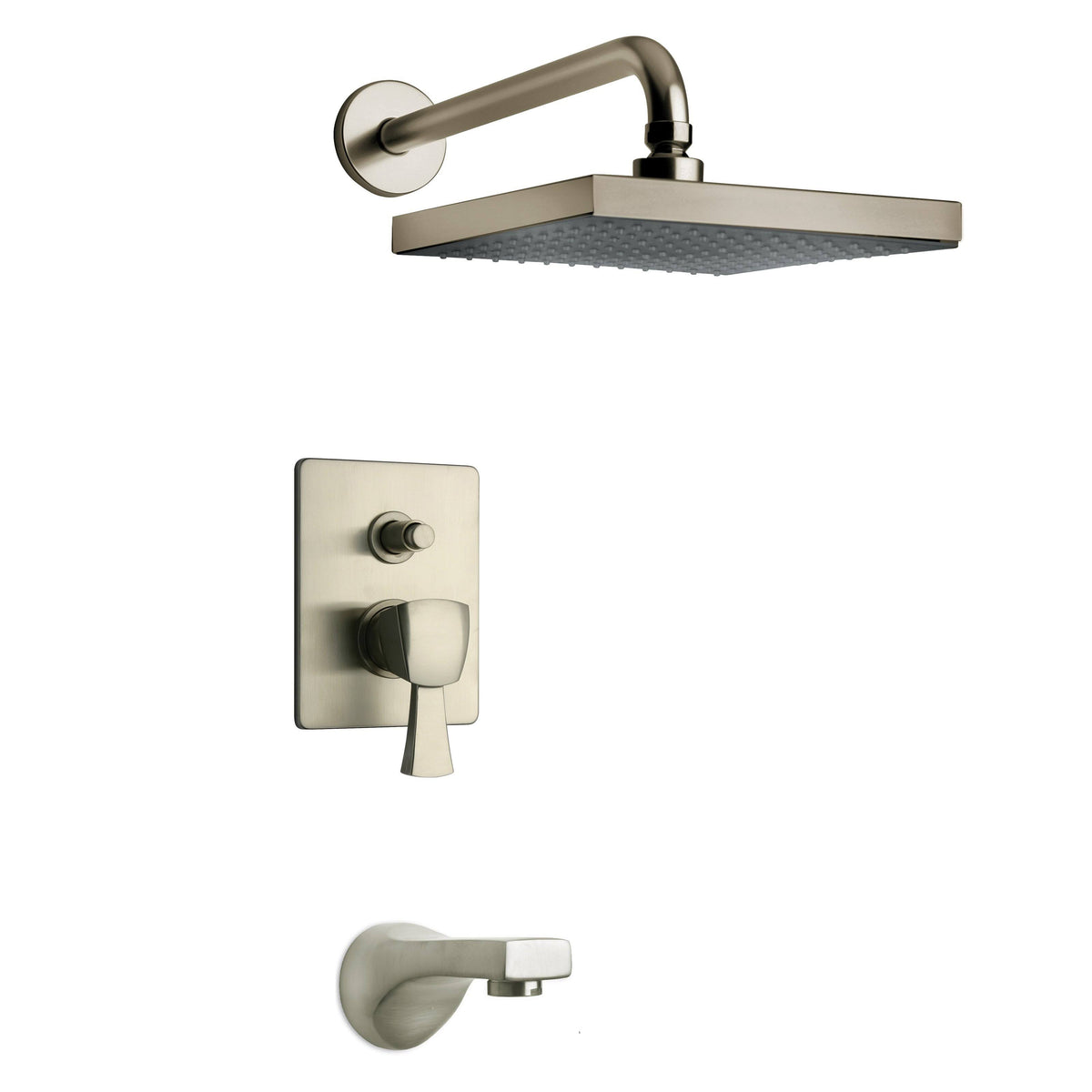 Brushed Nickel Tub and Shower Set Z61879