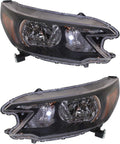 Headlight Assembly Set of 2 Clear Lens P6129