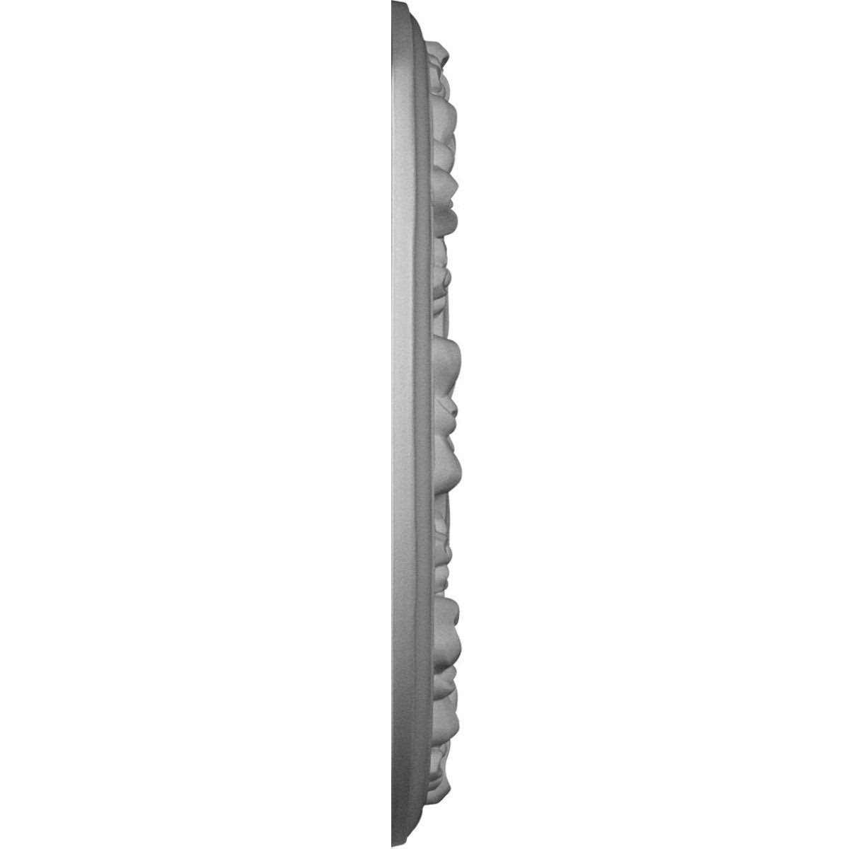 12 1/4x22OD x 7 1/2x22ID x 7/8x22P Ribbon with Bow Ceiling Medallion N671