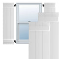 White Composite Board-n-Batten Shutters, Per Pair K477651