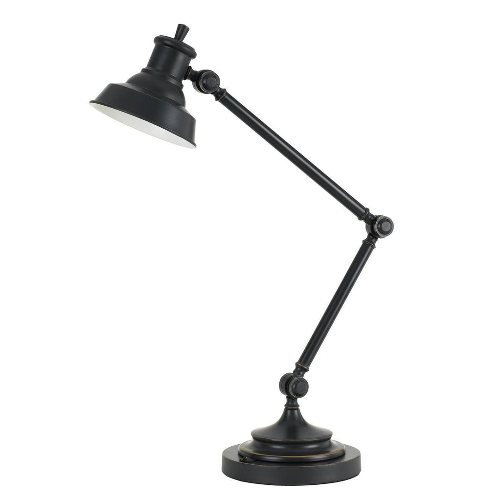 34x22 Lumen Desk Lamp with LED Light Bulb Dark Bronze Q147