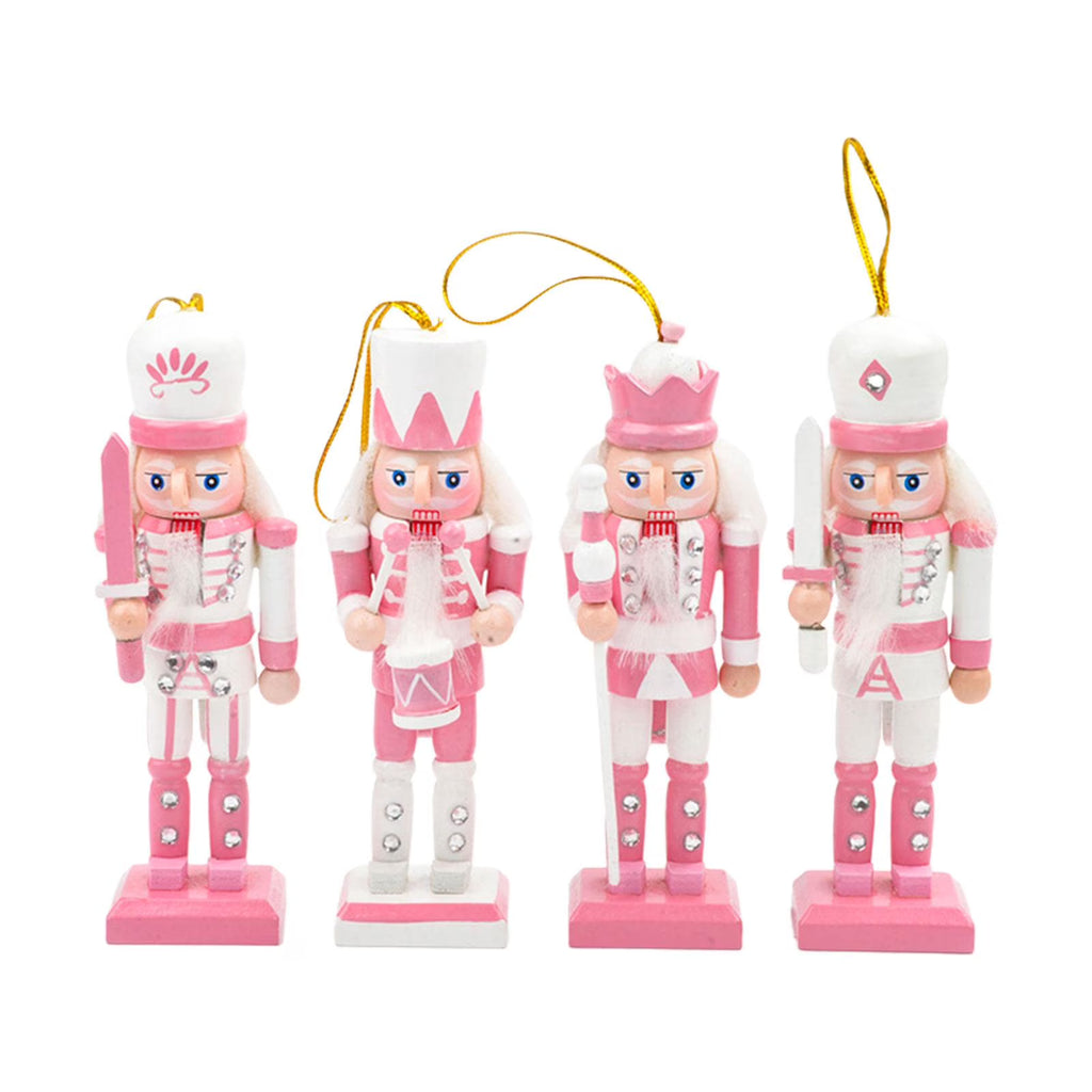 Pink Nutcracker Soldier Figurine Doll Ornament P836809