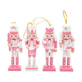 Pink Nutcracker Soldier Figurine Doll Ornament P836809