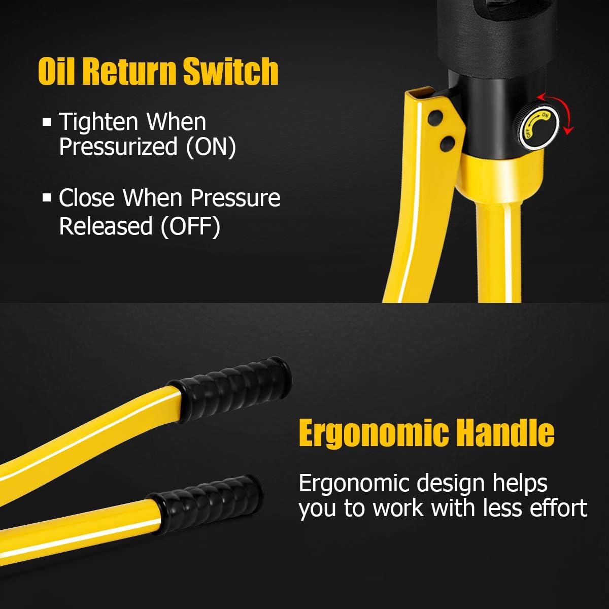 16 Ton Hydraulic Wire Crimper with 11 Dies R873