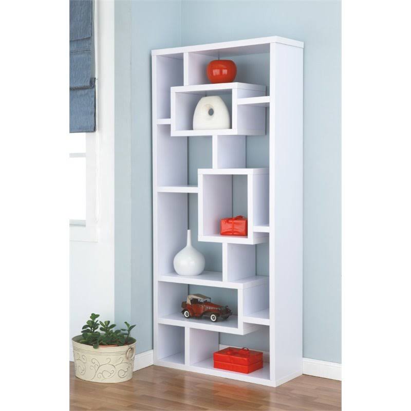 White Bookcase Z8328
