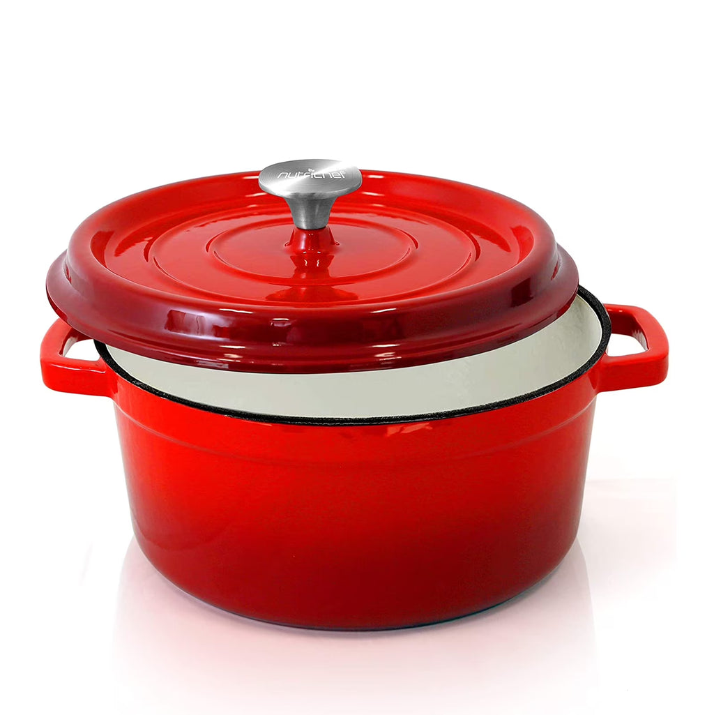 Red Enameled Cast Iron Dutch Oven M2247