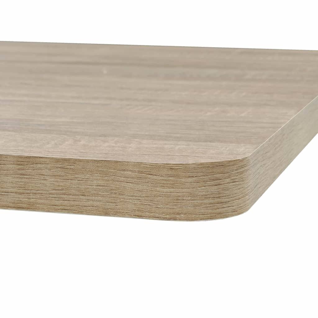 Oak Color MDF and Steel Bistro Table H78429