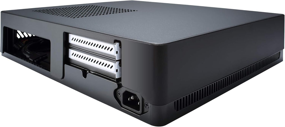 Black Mini-ITX Slim Profile Computer Case with PCIE 3.0 Riser Card W271