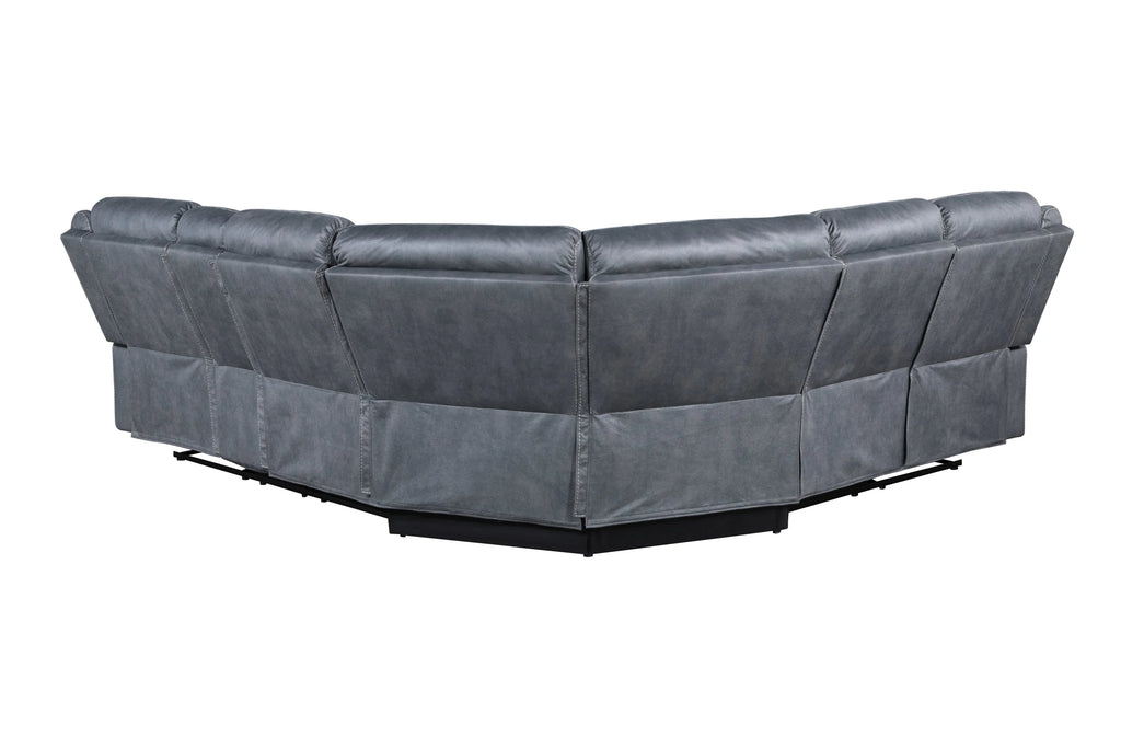 Gray Velvet Sectional Sofa W887