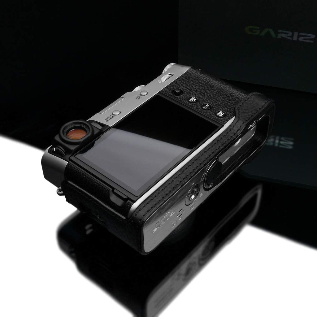 Black Genuine Leather Half Case B272