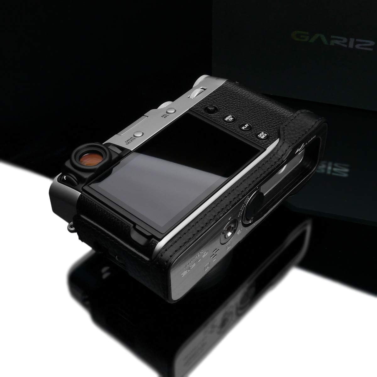 Black Genuine Leather Half Case B272