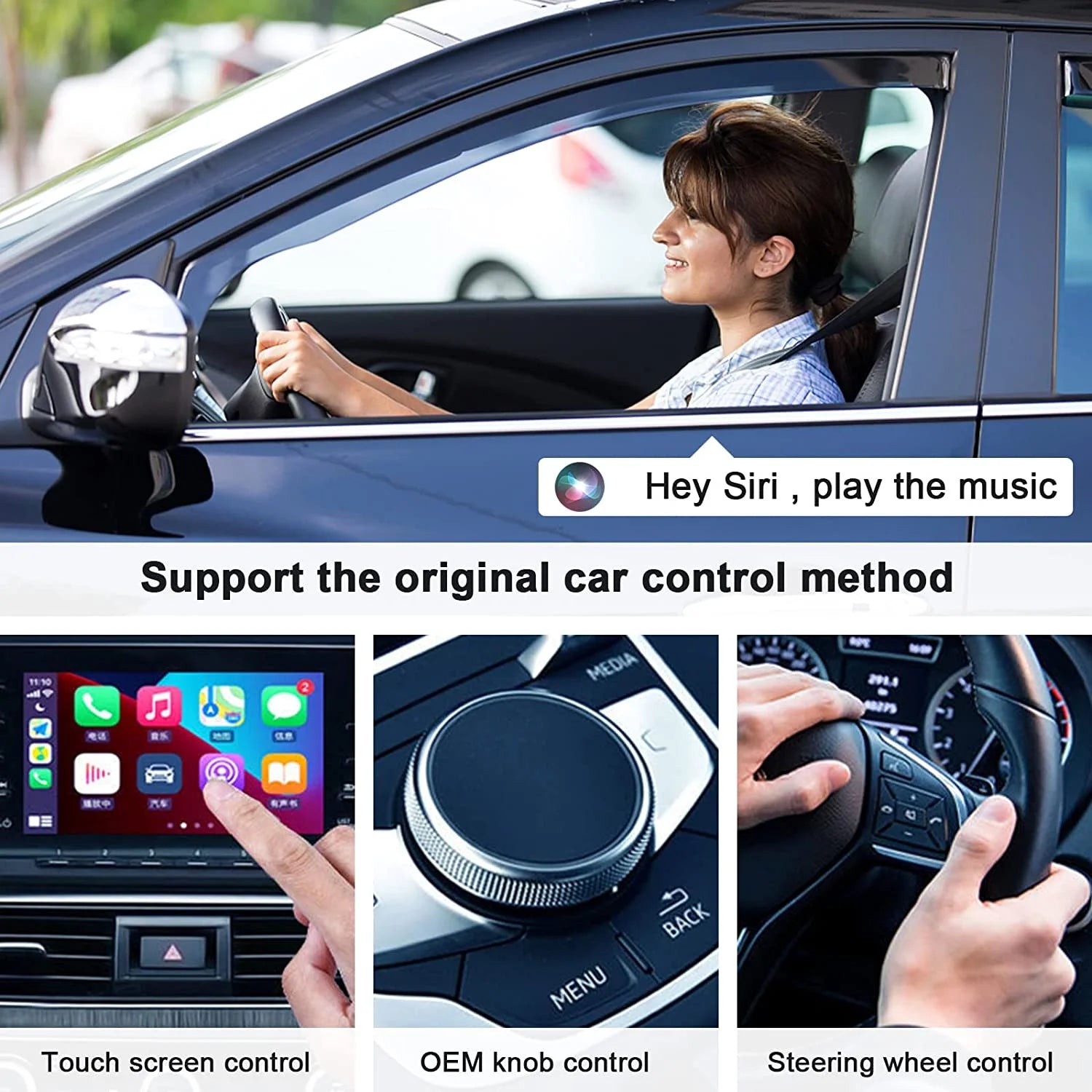 Wireless CarPlay Adapter for Factory Wired CarPlay Cars K411015