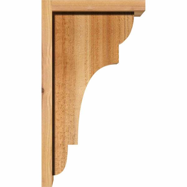 Rough Sawn Corbel with Backplate, Western Red Cedar U6631