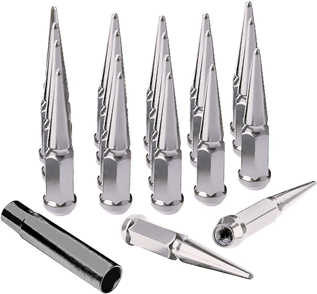 20 pcs Black Solid Steel Lug Nuts with Installation Key P69755