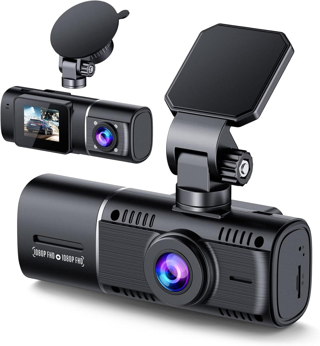 Dual Dash Cam Front and Inside 1080P IR Night Vision Pack of 2 K1004