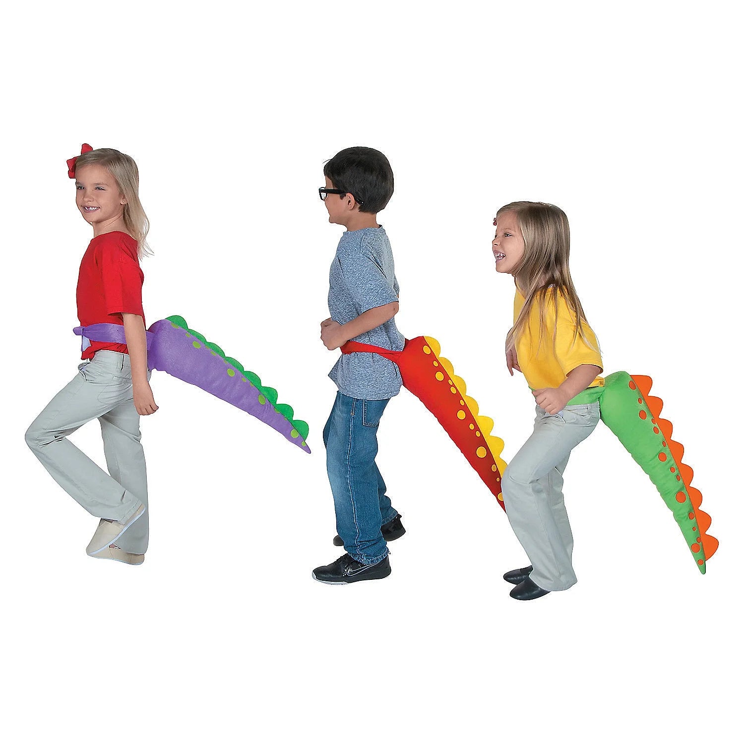 22" Multi-color Plush Dinosaur Costume Tails (6 Set) W21236