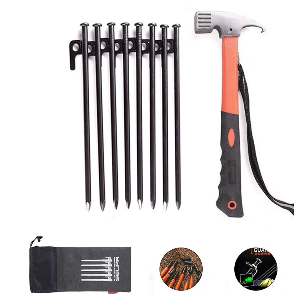 Steel Tent Stake Set with Hammer U95329