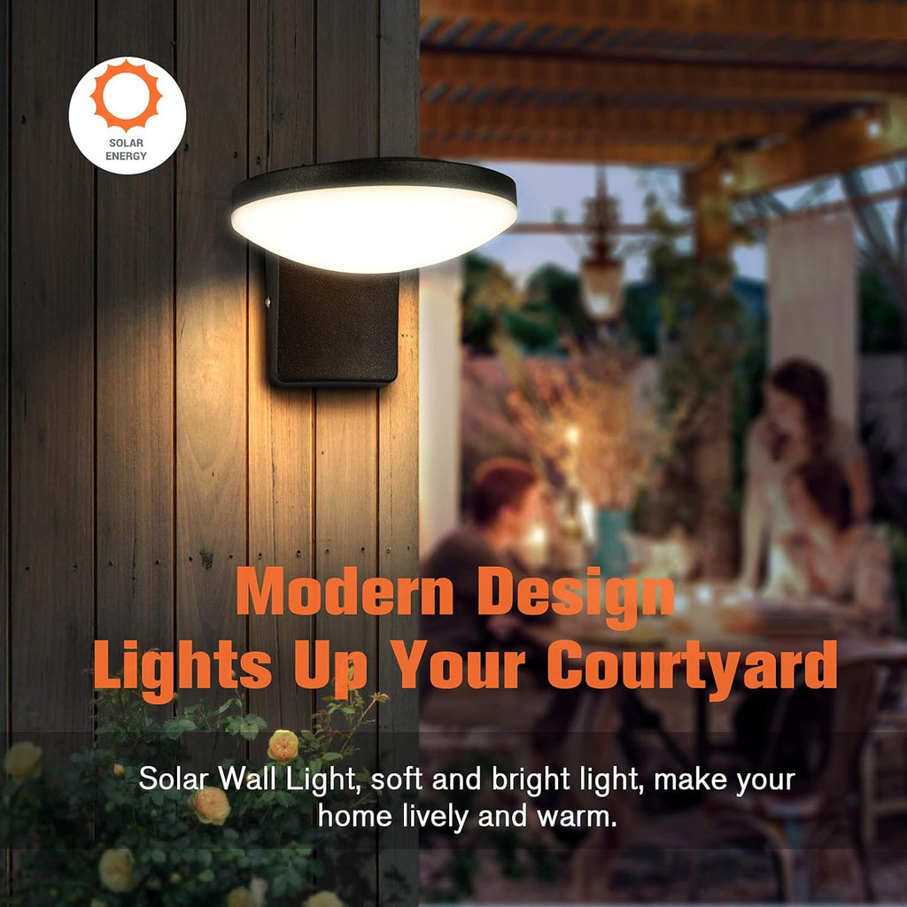 Solar Wall Light LED Outdoor Sconce Exterior Wall Lamp IP65 Waterproof N479919