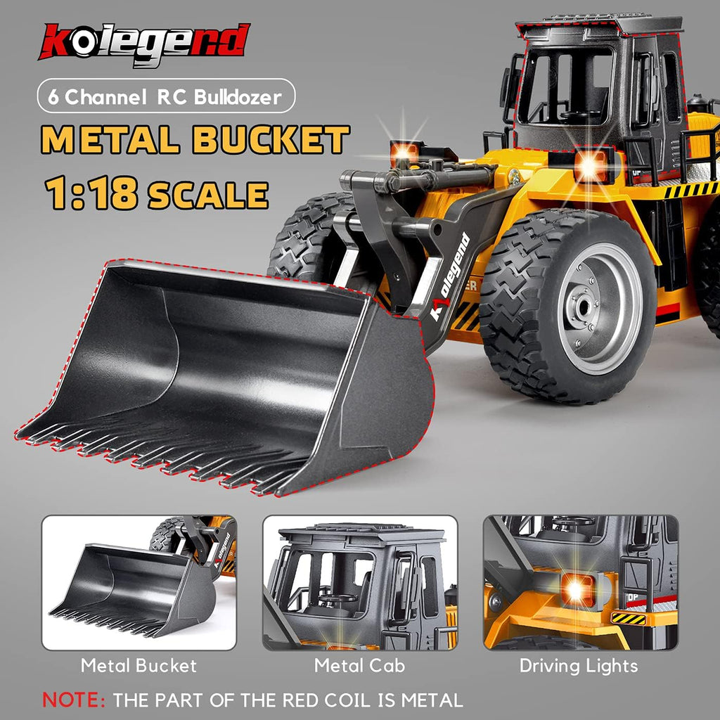 1/18 Scale RC Metal Front Loader 4WD Construction Vehicle N468