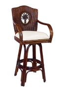 Swivel Rattan Barstool U6251