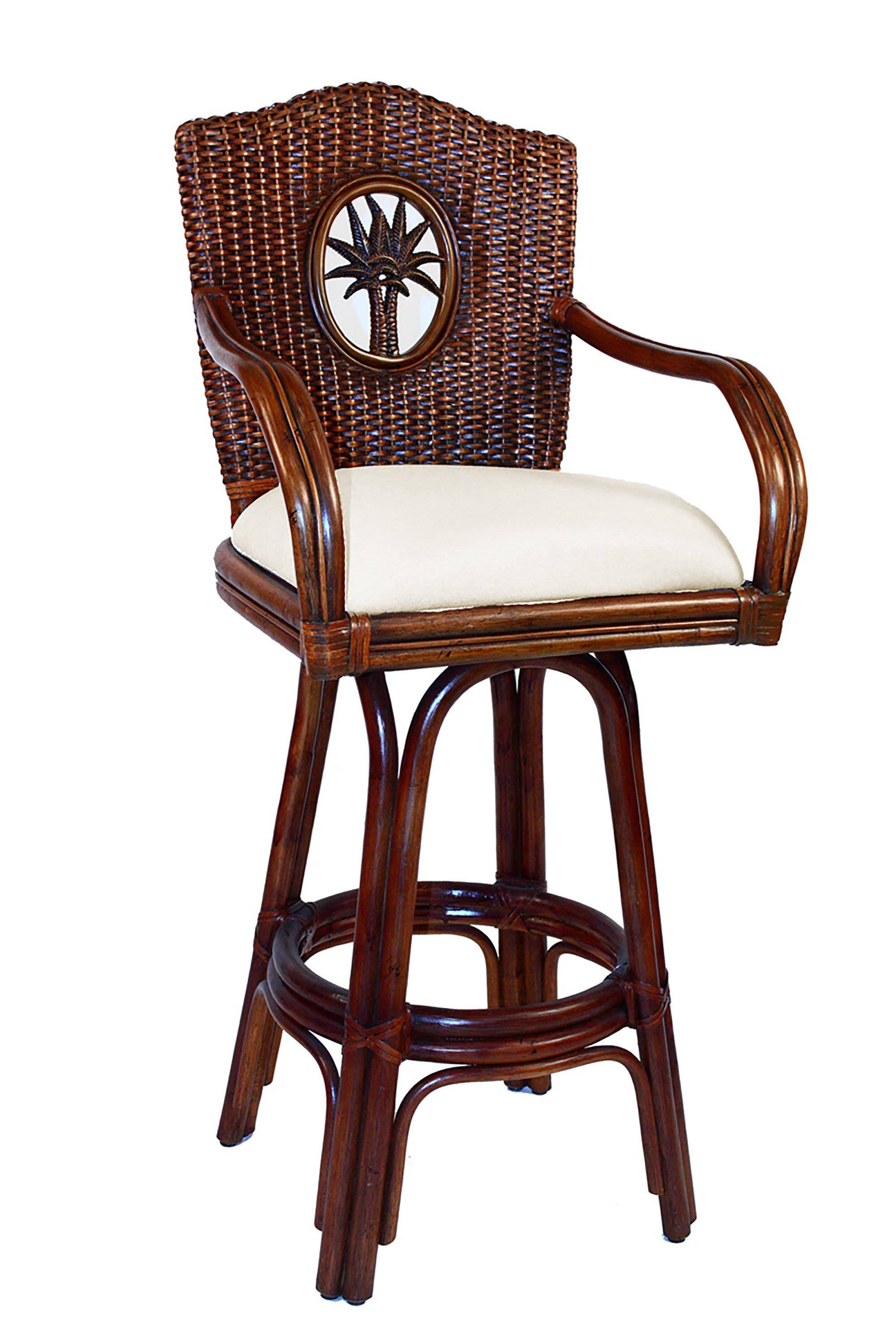 Swivel Rattan Barstool U6251