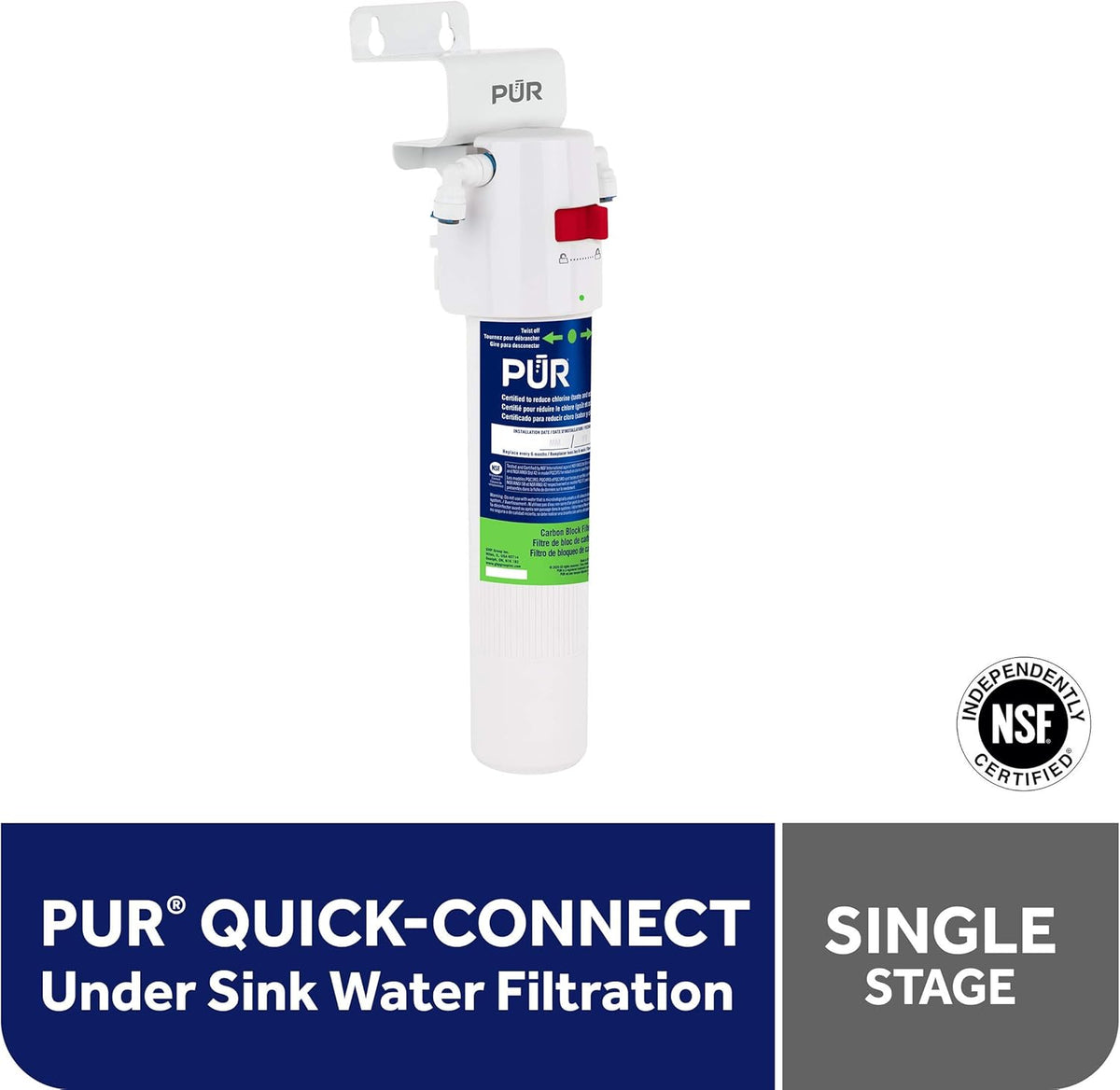 White Pack of 2 Water Filtration System Q3071
