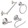 4 Piece Bathroom Hardware Set Satin Nickel Q3854