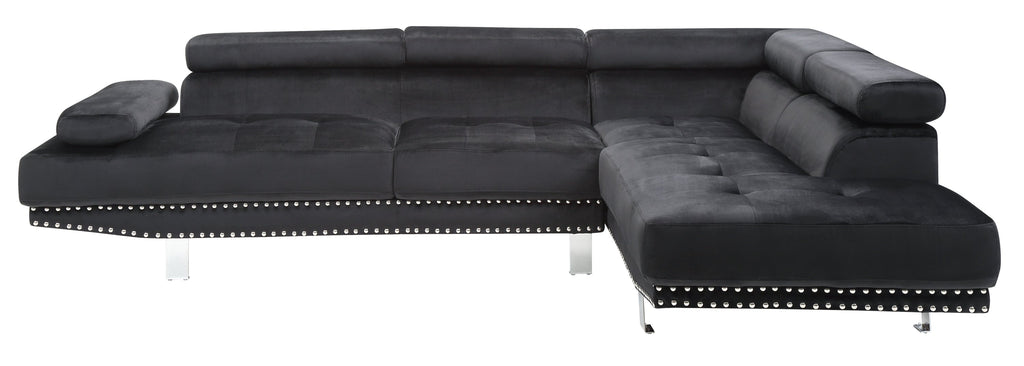 Black Sectional Sofa X474132