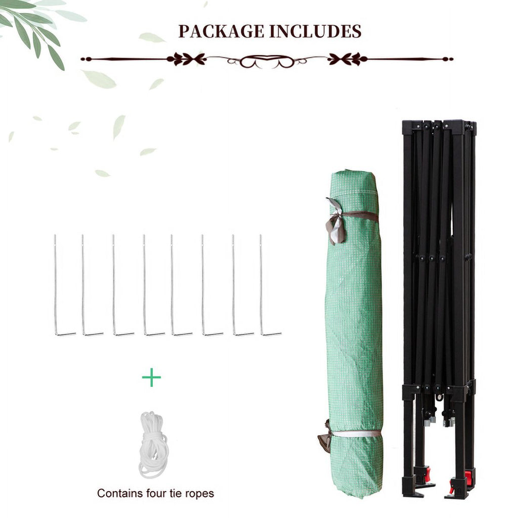 8'x8' Portable Walk-in Greenhouse with PE Cover E3967