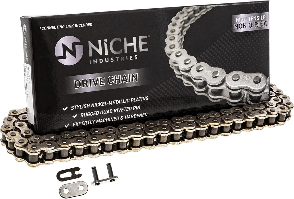 Drive Sprocket Chain Combo Front 14 Rear 45 Tooth 428HZ Standard 120 Links Pack of 2 X6562