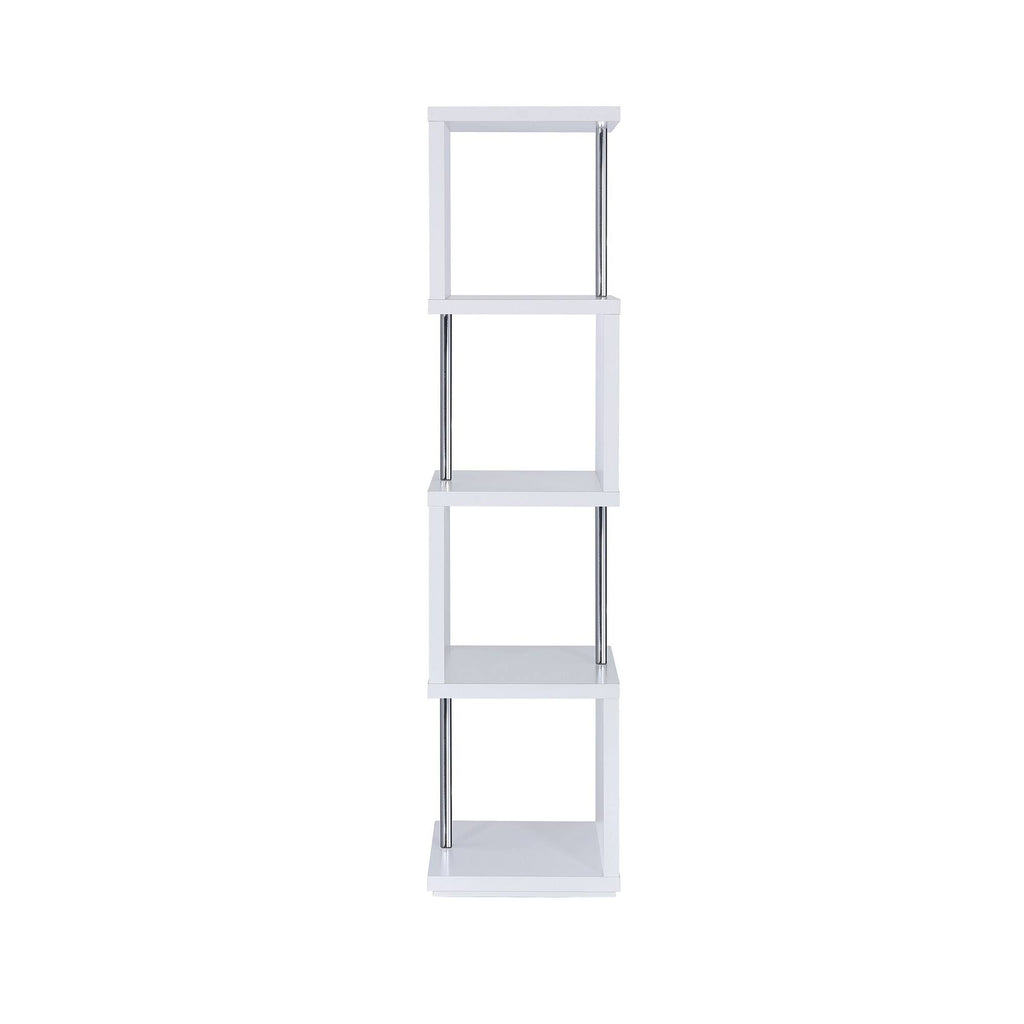 White 4-Tier Bookcase Y83404