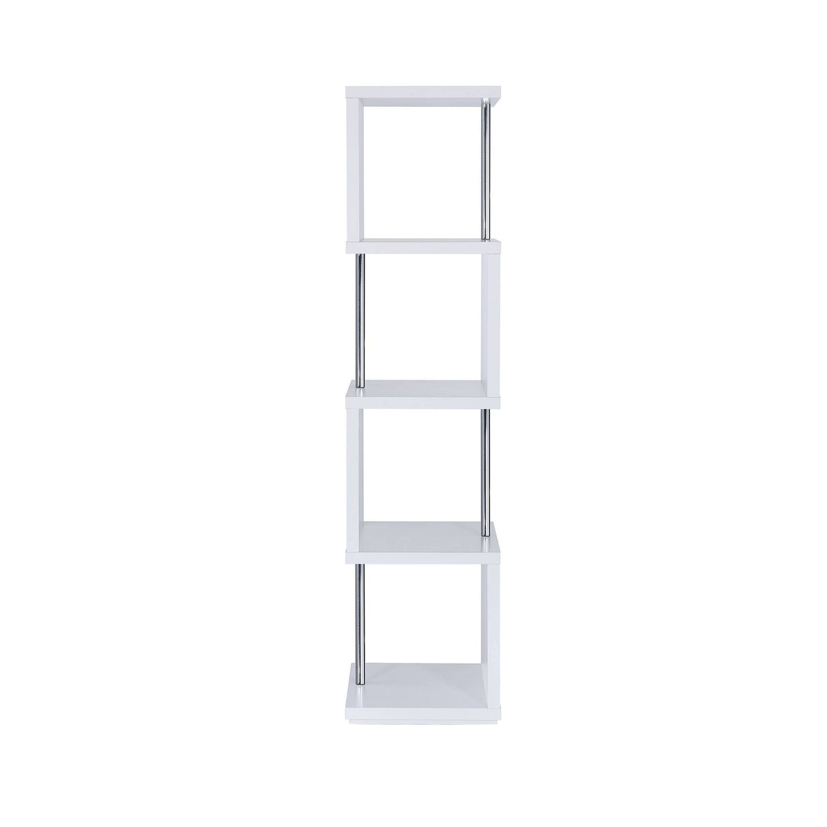 White 4-Tier Bookcase Y83404