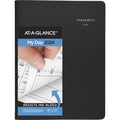Two Person Daily Appointment Book Black Large 8 x 11 E36599